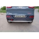 Защита заднего бампера 60 мм ТСС для Jeep Cherokee Trailhawk 2014-2021