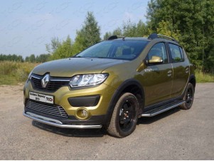 Накладка решётки радиатора нижняя 12 мм для Renault Sandero Stepway № RENSANST15-03