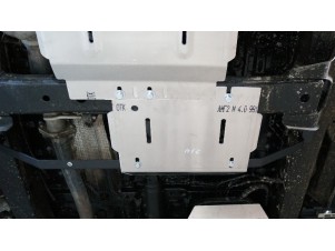 Защита раздаточной коробки (алюминий) 4мм для JAC T9 4WD (дизель) 2024-н.в. №ZKTCC00714
