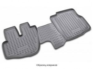 Коврики в салон Norplast полиуретан чёрные задние для Mitsubishi L200 № NPA01-C59-338